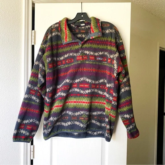 Patagonia Pullover Men s Synchilla Snap T Fleece Navajo Aztec